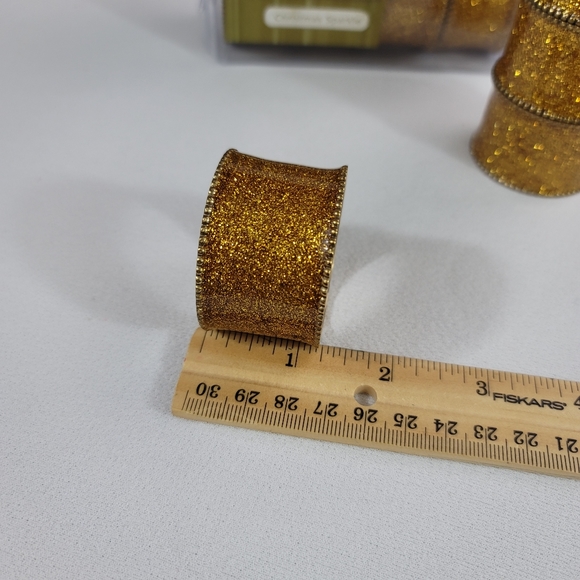 (12) CHRISTMAS SPARKLE Metal Napkin Rings By Bed Bath & Beyond - Picture 5 of 8